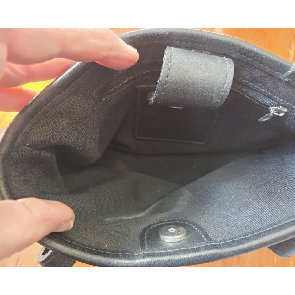Vintage COACH Mini Tote Bag Neoprene With Leather Handles & Trim Black 1990s EUC - Picture 9 of 10